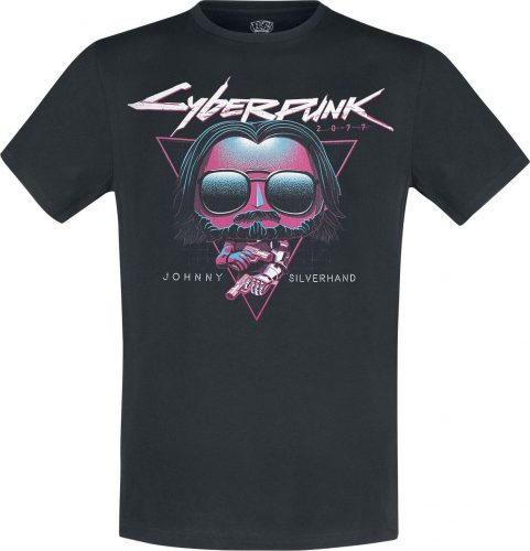 Cyberpunk 2077 Funko - Johnny Silverhand Tričko černá