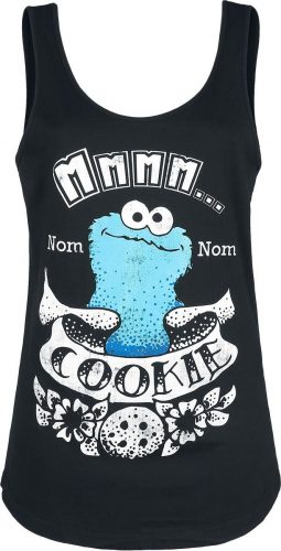 Sesame Street Nom-Nom - Cookie Dámský top černá