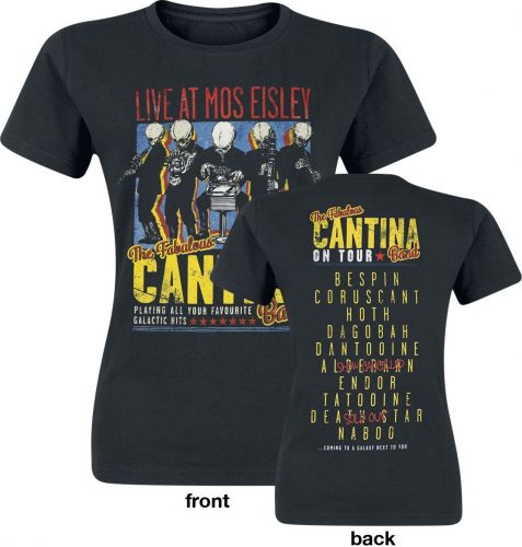 Star Wars Cantina Band On Tour Dámské tričko černá