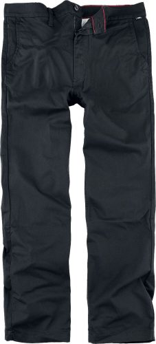 Vans Autentické volné chinos kalhoty Asphalt Bavlnené kalhoty černá
