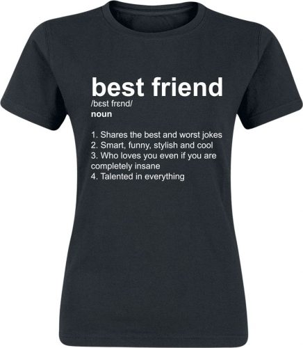 Family & Friends Definition Best Friend Dámské tričko černá