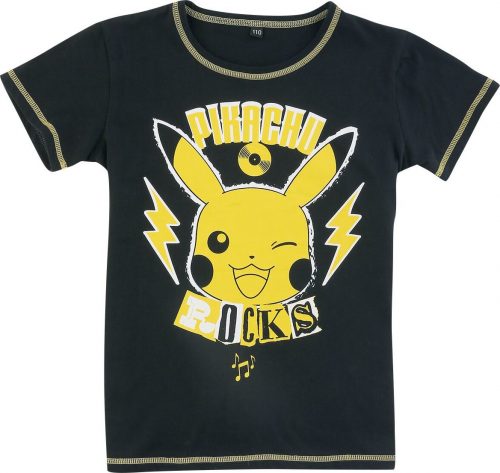 Pokémon Kids - Pikachu - Rocks Dětská pyžama cerná/žlutá