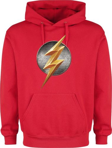 Justice League Core Flash Logo Mikina s kapucí červená