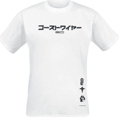Ghostwire Tokyo Black Kanji Symbols Tričko bílá