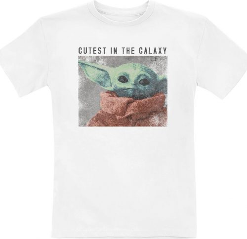Star Wars Baby Yoda - Cutest in the Galaxy detské tricko bílá