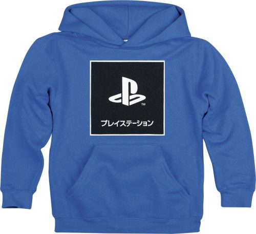 Playstation Kids - Katakana Logo detská mikina s kapucí modrá