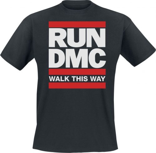 Run DMC Walk This Way' Tričko černá