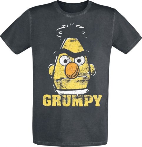 Sesame Street Bert - Grumpy Tričko černá