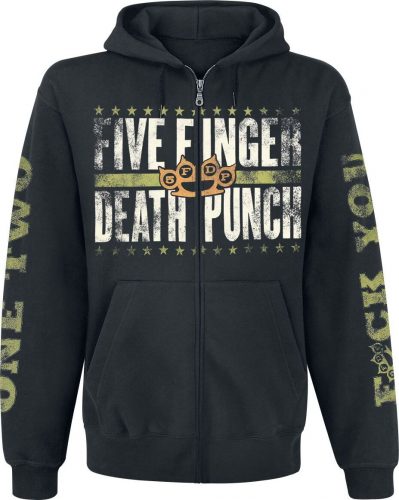 Five Finger Death Punch Locked & Loaded Mikina s kapucí na zip černá