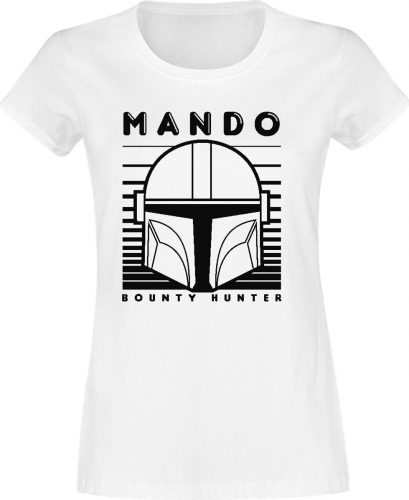 Star Wars The Mandalorian - Bounty Hunter Dámské tričko bílá
