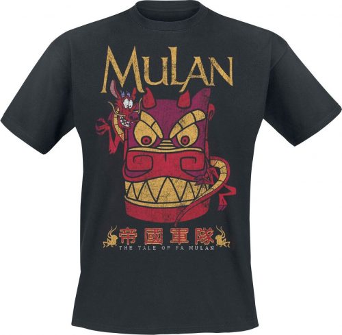 Mulan Mushu - The Tale Of Fa Mulan Tričko černá