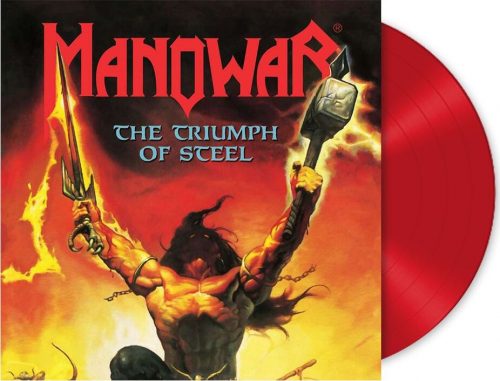 Manowar Kings of Metal LP červená