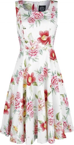 H&R London Cynthia Floral Swing Dress Šaty vícebarevný