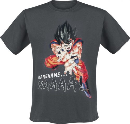 Dragon Ball Z - Kamehameha Tričko tmavě šedá