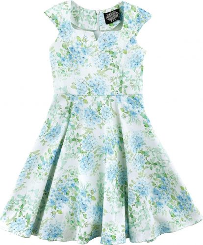 H&R London Girls Ellie Floral Swing Dress detské šaty vícebarevný