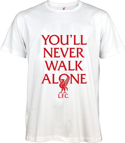 FC Liverpool You'll Never Walk Alone Tričko bílá