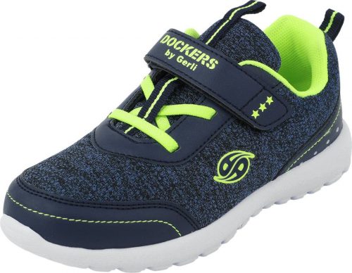 Dockers by Gerli Navy Melange Boy Low Sneaker Dětské boty námornická modr/zelená