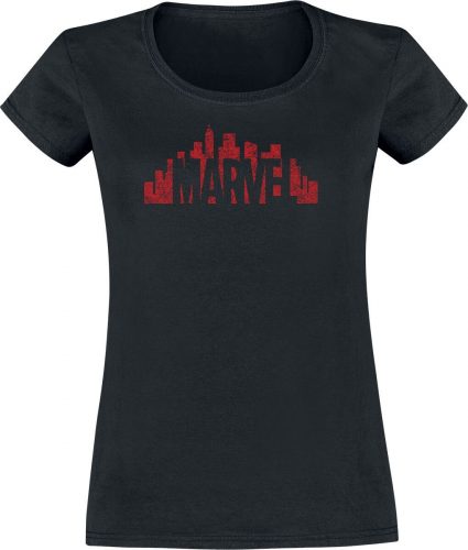 Marvel City Logo Dámské tričko černá