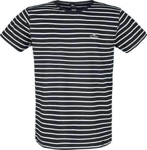 Atticus Daytrip Stripe Shirt Tričko cerná/bílá