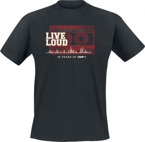 35 Years of EMP Live Loud Cassette Tričko černá