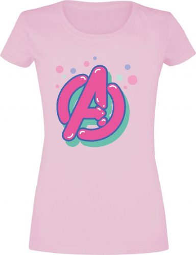 Avengers Bubble Icon Dámské tričko světle růžová