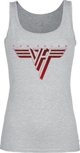 Van Halen Red Logo Dámský top šedý vres