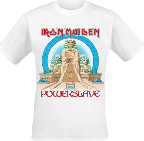 Iron Maiden Powerslave World Slavery Tour 1984-1985 Tričko bílá