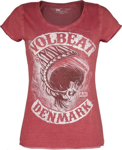 Volbeat Denmark Dámské tričko červená