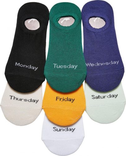 Urban Classics Invisible Weekly Socks 7-Pack Ponožky vícebarevný
