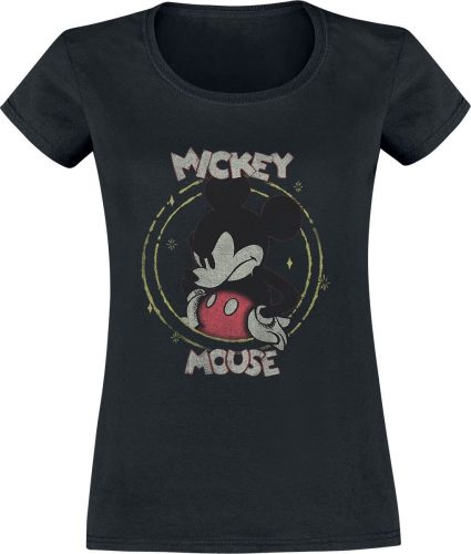 Mickey & Minnie Mouse Gritty Mickey Dámské tričko černá