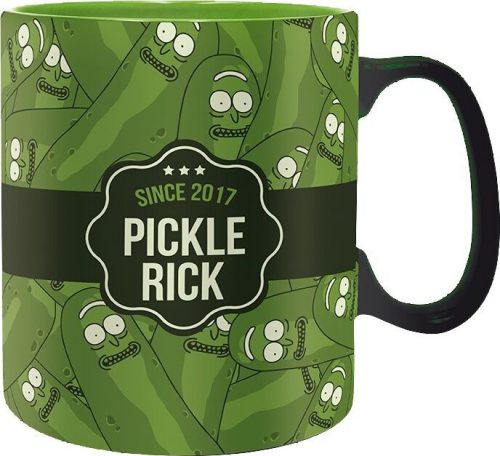 Rick And Morty Pickle Rick Hrnek zelená