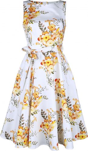 H&R London Brooke Floral Swing Dress Šaty vícebarevný