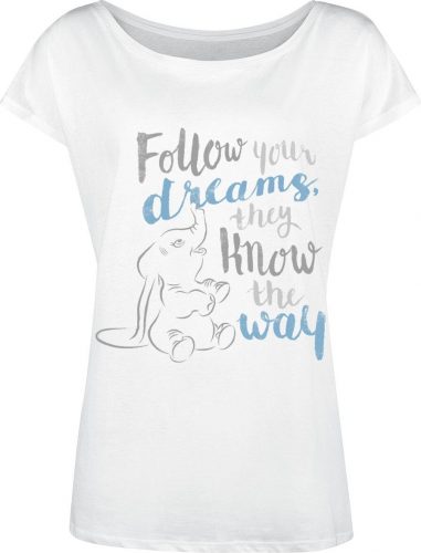 Dumbo Follow Your Dreams Dámské tričko bílá