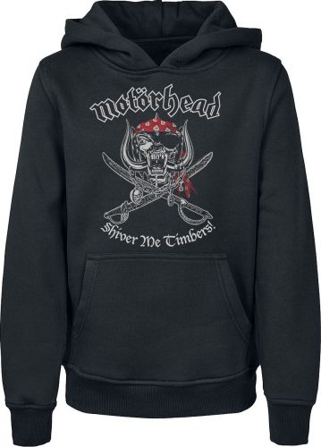 Motörhead Kids - Shiver Me Timbers detská mikina s kapucí černá