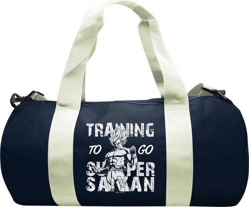 Dragon Ball Training to go Super Saiyan Cestovní taška modrá/bílá