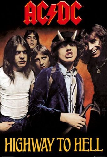 AC/DC Highway to hell plakát vícebarevný