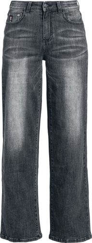 EMP Premium Collection Jeans mit weitem Bein Džíny černá