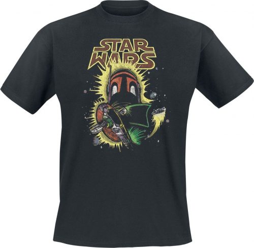 Star Wars Boba Fett - Slave One Tričko černá