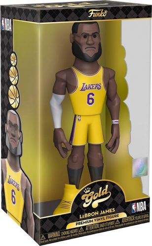 NBA Vinylová figurka Los Angeles Lakers - Lebron James Gold Premium (s možností chase) Sberatelská postava standard