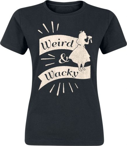 Alice in Wonderland Weird & Wacky Dámské tričko černá