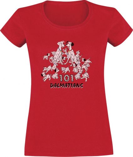 101 dalmatinů Dalmatian Group Dámské tričko červená