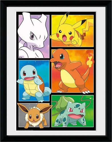 Pokémon Comic Panel Zarámovaný obraz vícebarevný