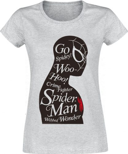 Spider-Man Silhouette Dámské tričko šedá