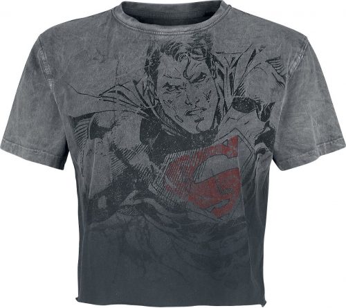 Superman Flying Dámské tričko šedá/cerná