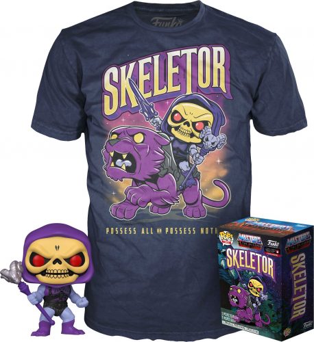 Masters Of The Universe Skeletor - POP! & tričko (svítí ve tmě) Sberatelská postava standard