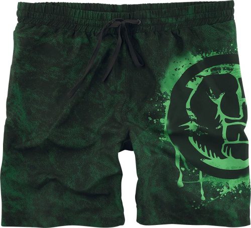 Hulk Smash Pánské plavky cerná/zelená