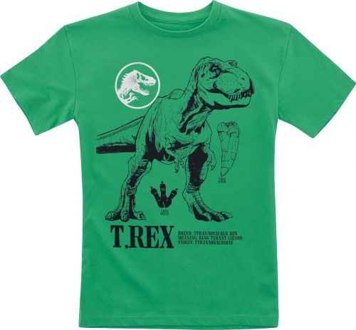 Jurassic Park Kids - T-Rex detské tricko zelená