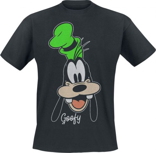 Mickey & Minnie Mouse Goofy - Face Tričko černá