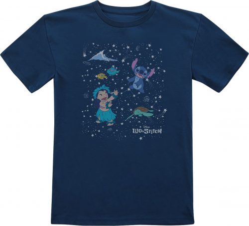 Lilo & Stitch Kids - Rainbow detské tricko modrá
