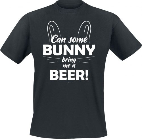 Alcohol & Party Can Some Bunny Bring Me A Beer Tričko černá